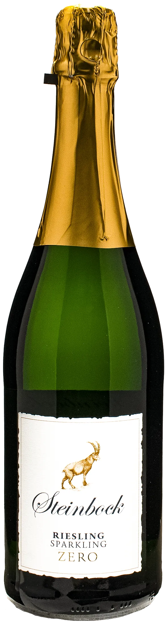 Steinbock Riesling Sparkling Zero bottle